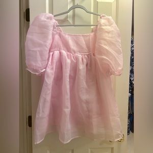 Women's Puff Sleeve Tulle Princess Dress Med